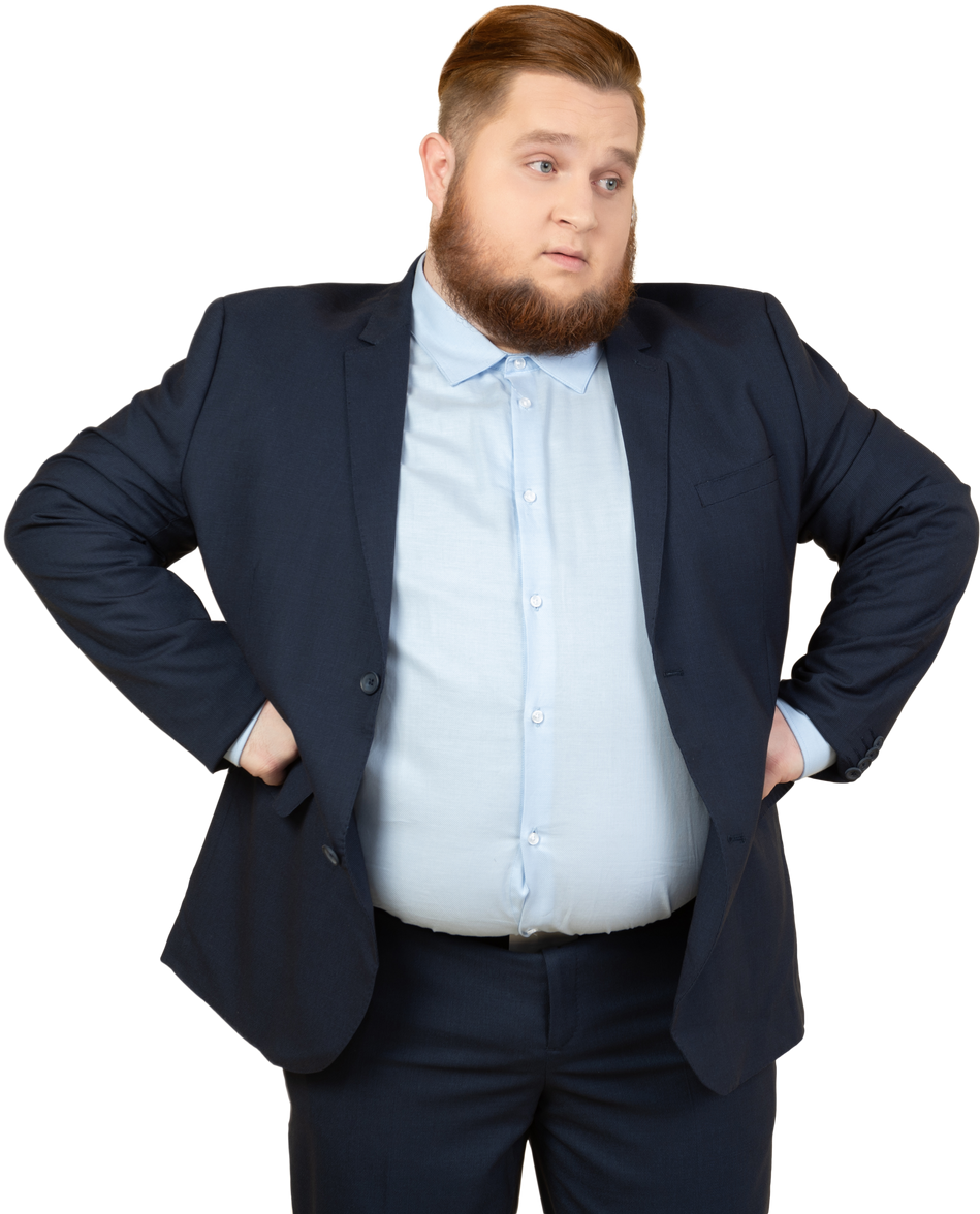 Cut Out of a Fat Man in a Suit 